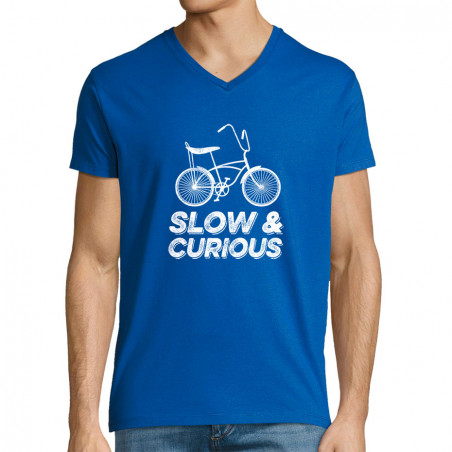 T-shirt homme col V "Slow...