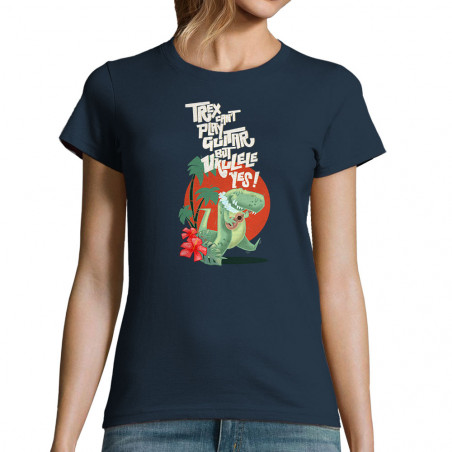 T-shirt femme "T Rex Yukulélé"