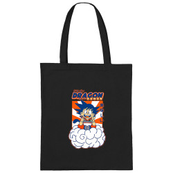 Sac shopping en toile noir Dragon Ball Ramen (Manga Kawaï japan,Jeux Vidéo / Geek)