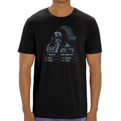 T-shirt homme coton bio noir Dark Vador veut gagner des millions (Films/Séries,Humour,Star Wars)