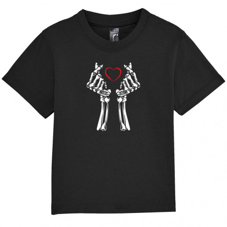 T-shirt bébé "Love Hand Skull"
