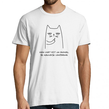 T-shirt homme "Mon chat...