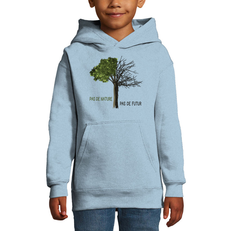 Sweat enfant à capuche Pas de nature Arbre