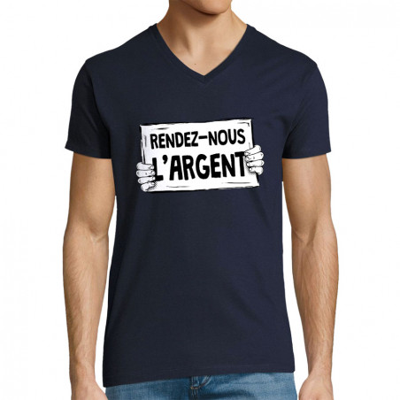 T-shirt homme col V "Rendez...