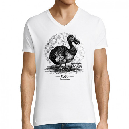 T-shirt homme col V "Dodo...