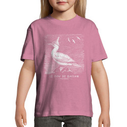 T-shirt enfant rose Le Fou de Bassan (Gondrax,Les Bébêtes,Animaux)