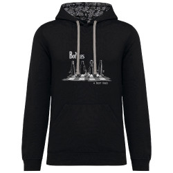 Sweat capuche à motifs unisexe noir et têtes de mort mexicaines The Bottles (Gondrax,Humour,Alcool,Amazon)