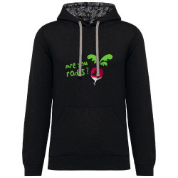Sweat capuche à motifs unisexe noir et têtes de mort mexicaines Are You Radis (Ted Boundy,Fruits & Légumes,Humour)