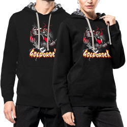 Sweat capuche à motifs unisexe noir et têtes de mort mexicaines Goldorock (Simon,Gondrax,Films/Séries,Rock & Punk,Enfer,Manga Ka