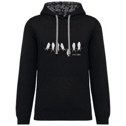 Sweat capuche à motifs unisexe noir et têtes de mort mexicaines Stay Rebel (Gondrax,Animaux,Humour,Stay)