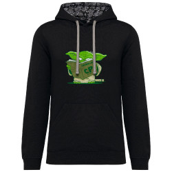 Sweat capuche à motifs unisexe noir et têtes de mort mexicaines Grammaire (Pandaluna,Humour,Films/Séries,Des chiffres et des let
