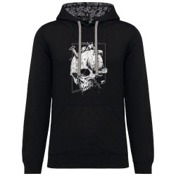 Sweat capuche à motifs unisexe noir et têtes de mort mexicaines Nailed Skull (Gondrax,Diabolik,Têtes de morts)