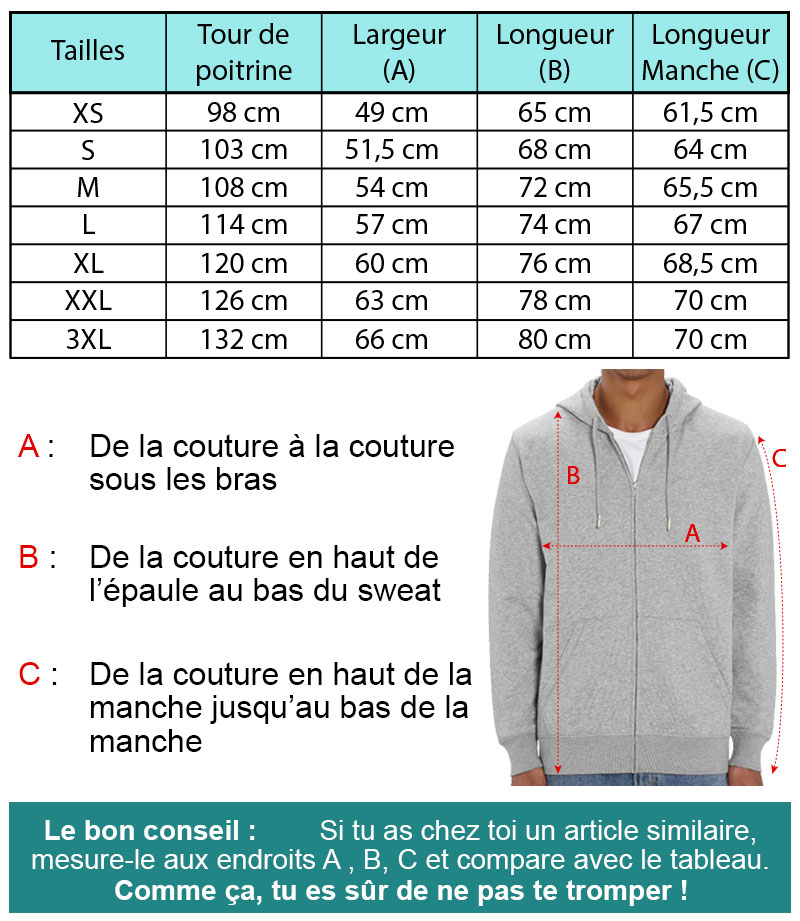 Sweat à capuche homme en coton bio non teint - Pitumarka