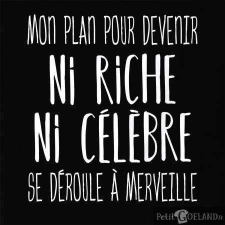 Mon plan pour devenir ni riche