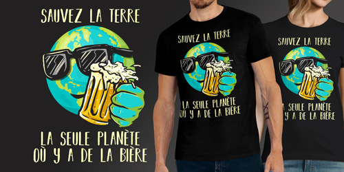 Sauvez la terre Bière