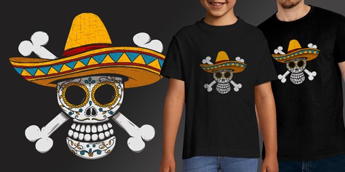 One Piece Mexican Skull