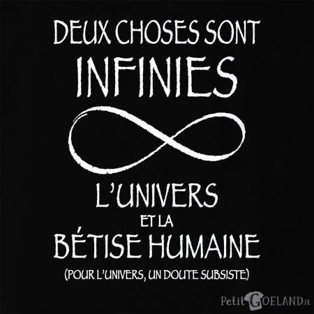 Deux choses sont infinies