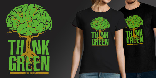 Think green Save earth