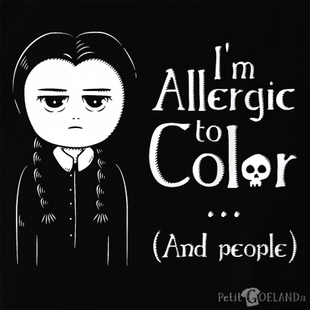 Wednesday Adams allergic to color
