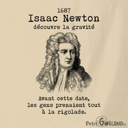 Isaac Newton découvre la gravité