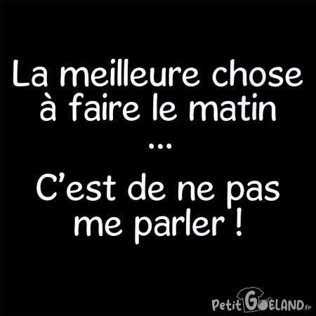 Ne pas me parler