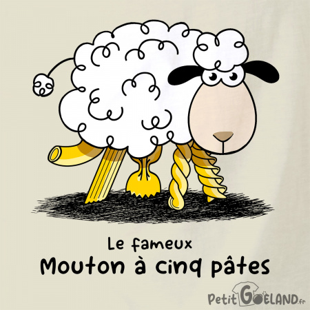 Le fameux mouton à cinq pâtes