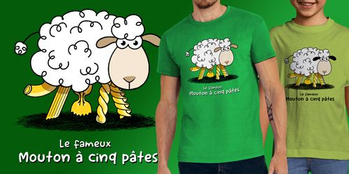 Le fameux mouton à cinq pâtes