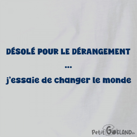 Désolé pour le dérangement (homme)