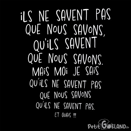 Ils ne savent pas